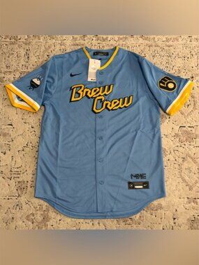 Nike Authentic Milwaukee Brewers City Connect MLB Baseball Jersey